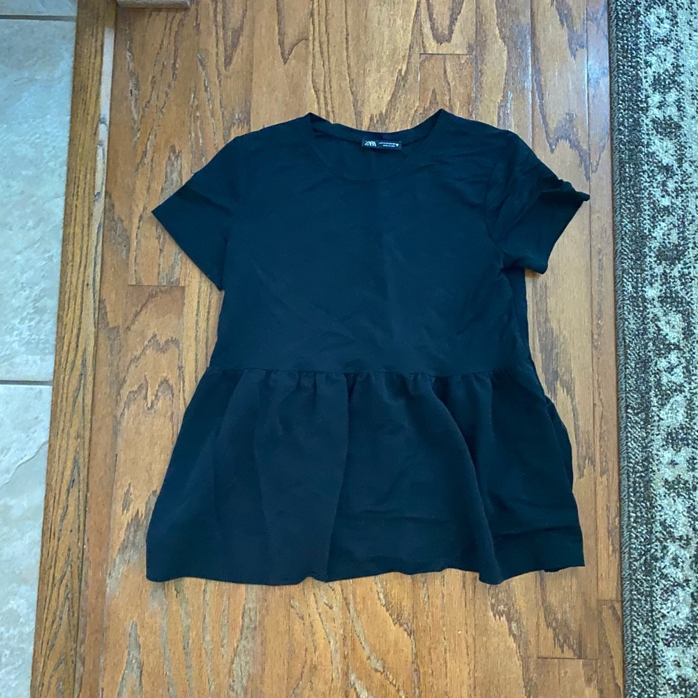 Zara Peplum Babydoll T-shirt